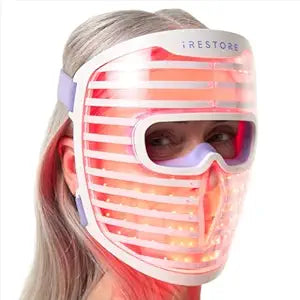 iRestore LED Face Mask Light Therapy | Blue, Infrared & Red Light Therapy for Face